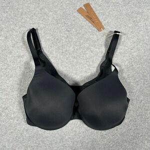 SKIMS Smoothing Intimates Full Coverage Lightly Lined Bra Onyx‎ Black Size 32C
